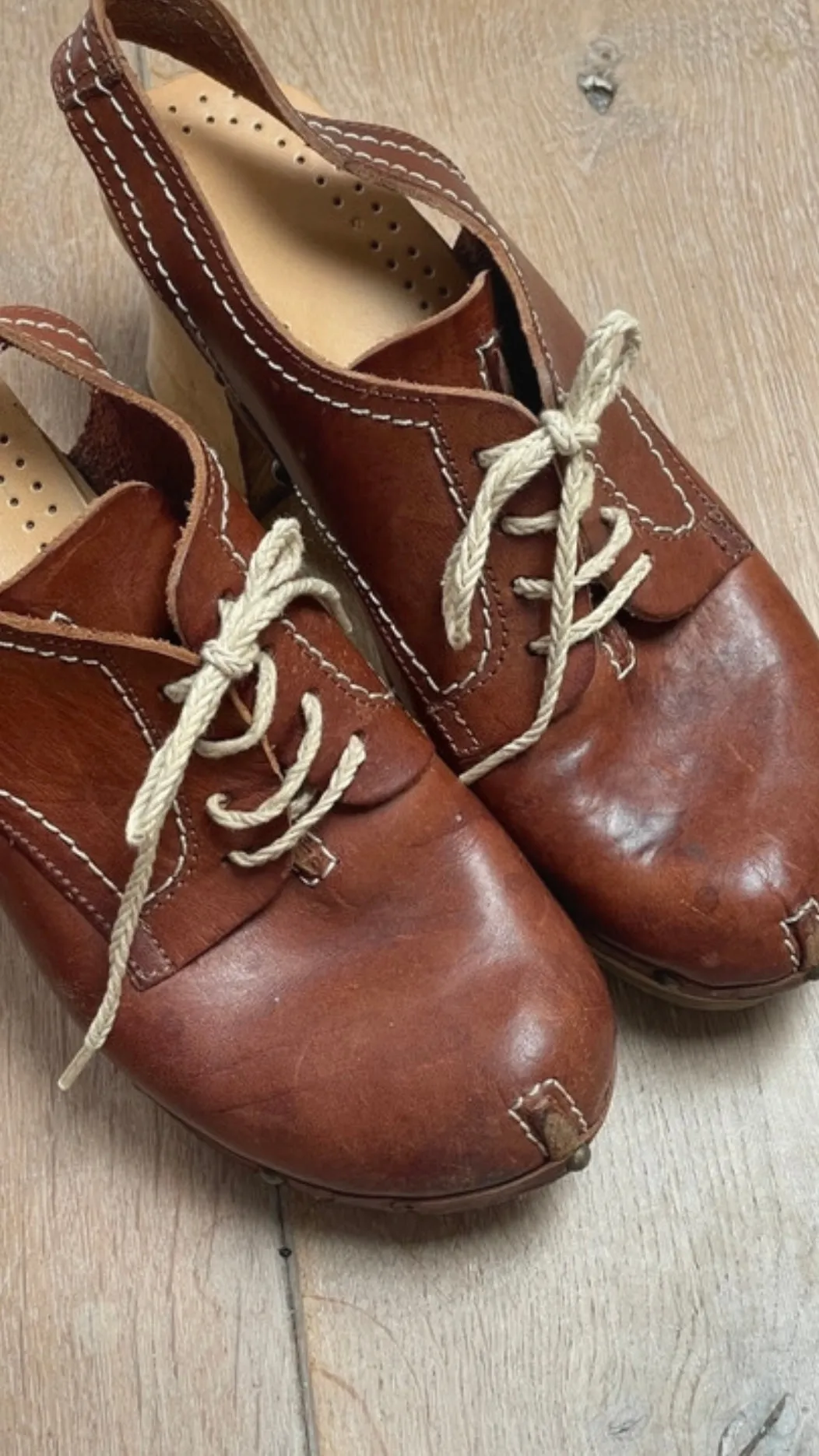 70s Leather Clogs