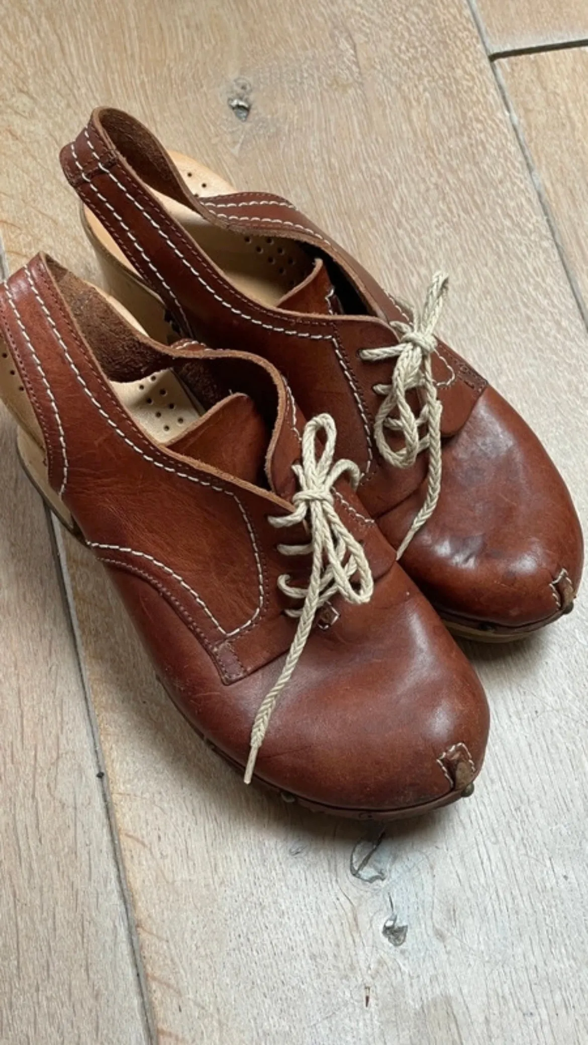 70s Leather Clogs