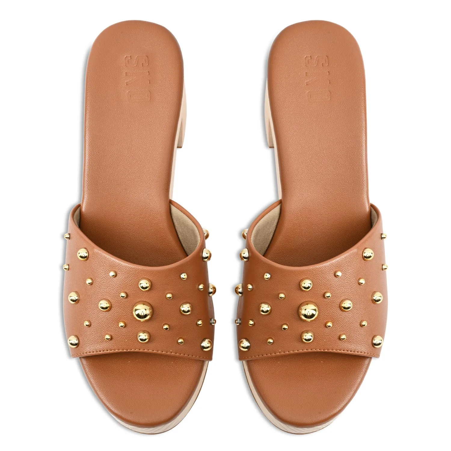 Anouk Tan Clogs For Women