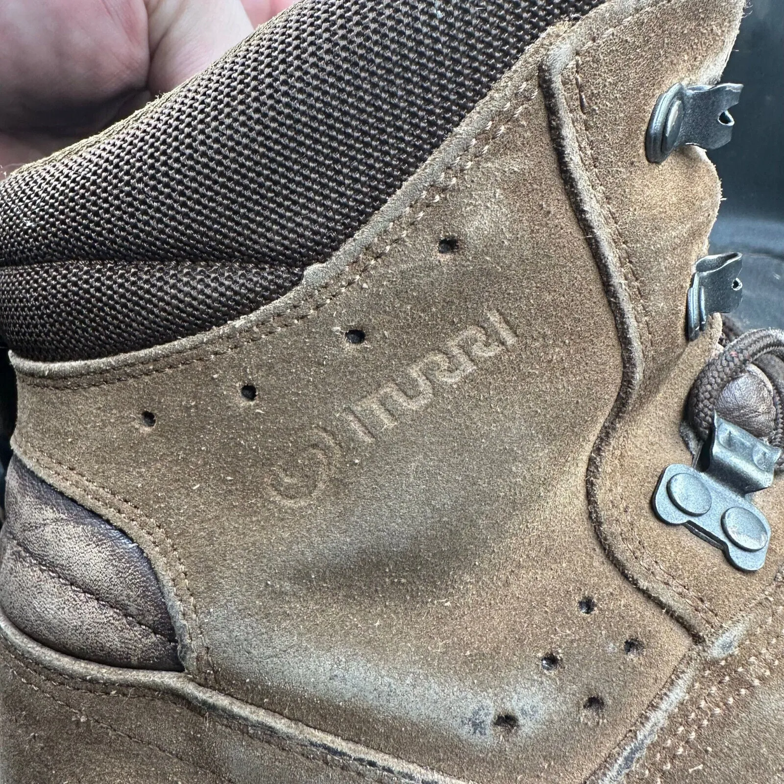 Army Brown Leather ITURRI Combat Boots - Size EU 43 - UK 9M
