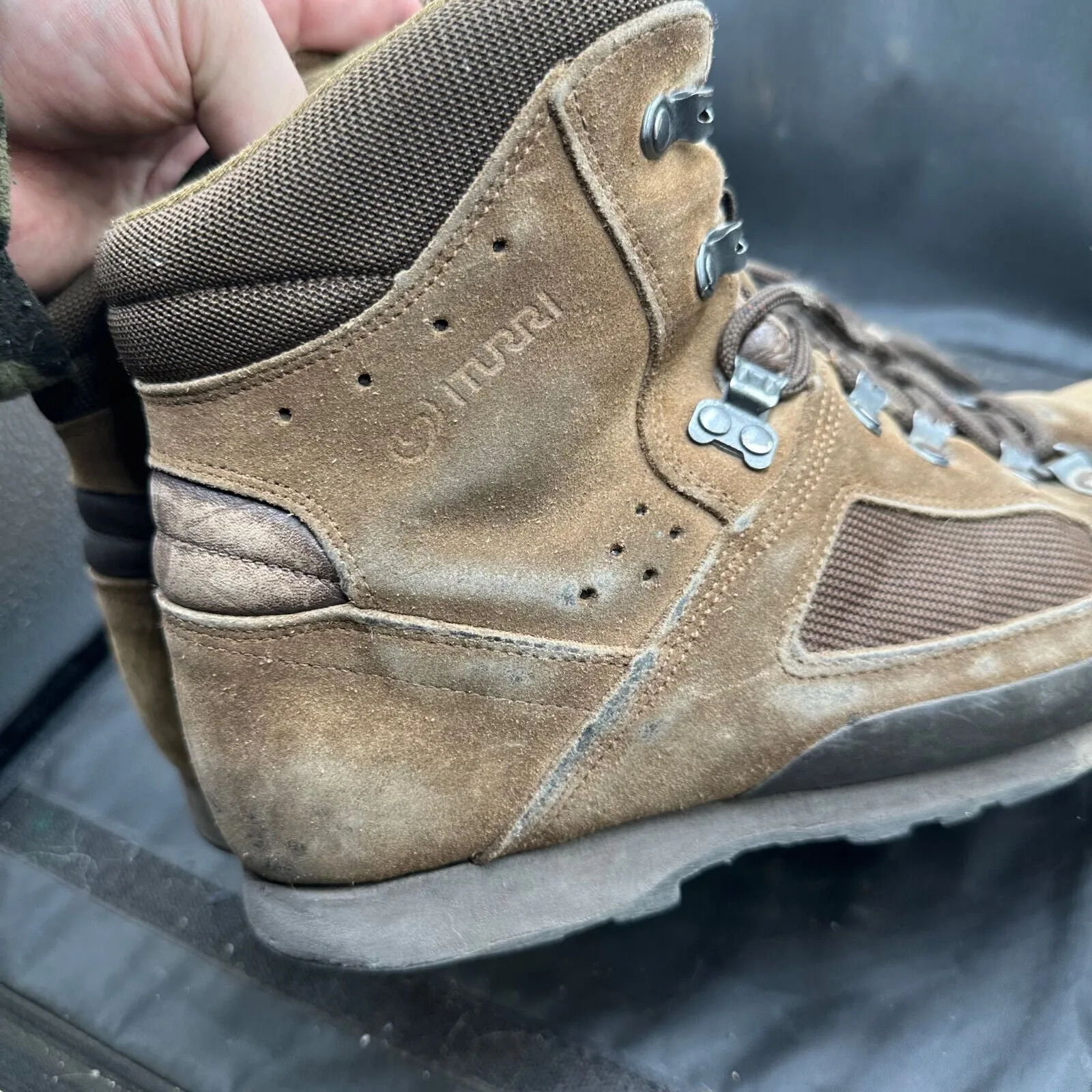 Army Brown Leather ITURRI Combat Boots - Size EU 43 - UK 9M