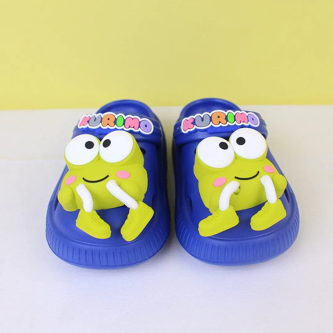 Attractive Funky Blue Flat Slides
