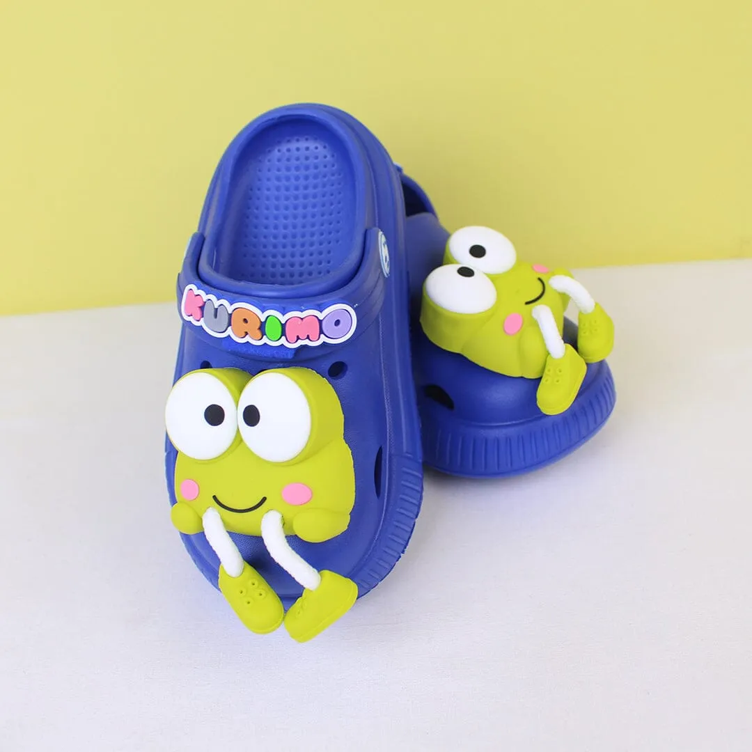 Attractive Funky Blue Flat Slides