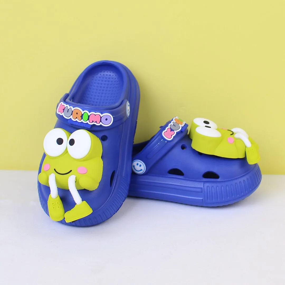 Attractive Funky Blue Flat Slides