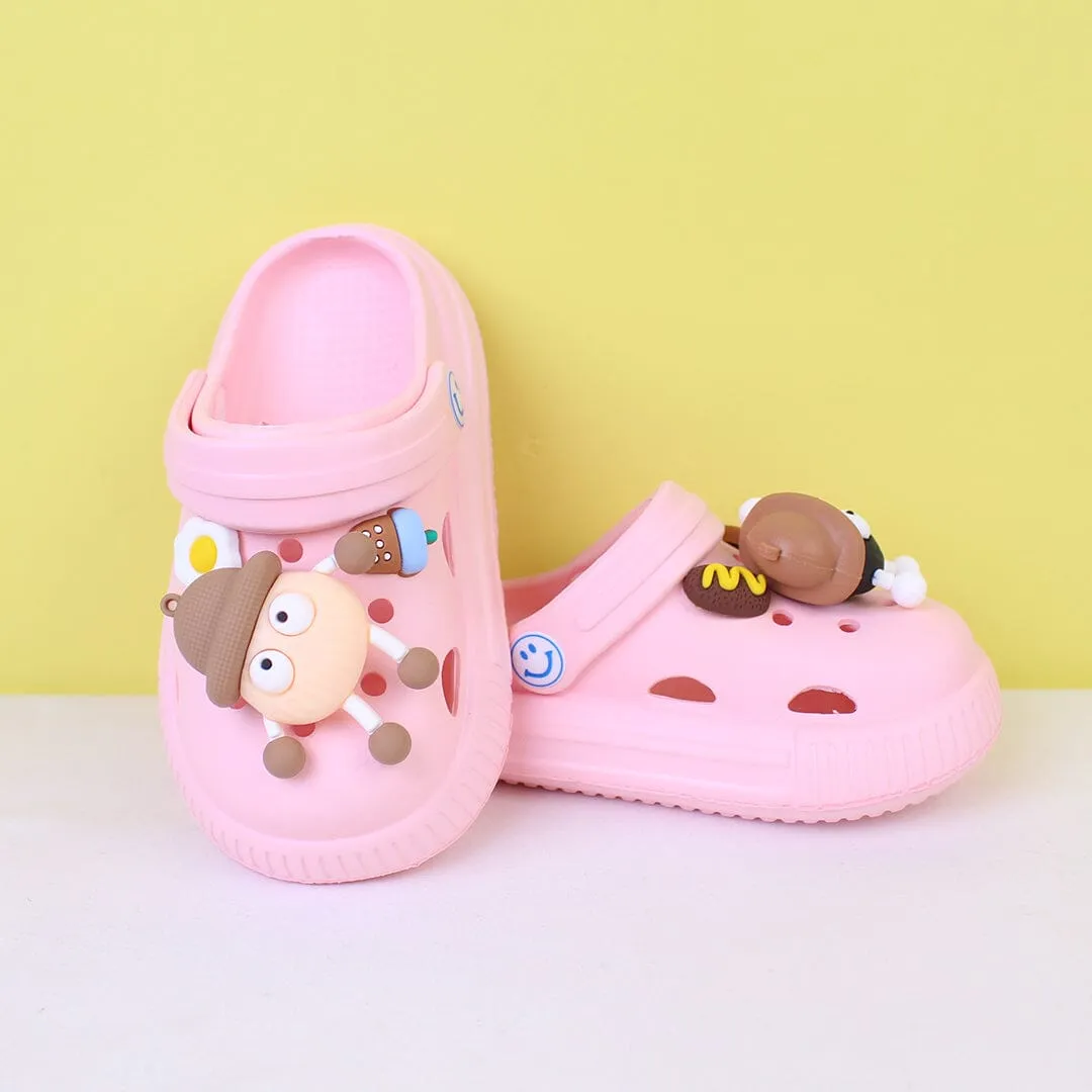Attractive Pink Themed Kids Clogs