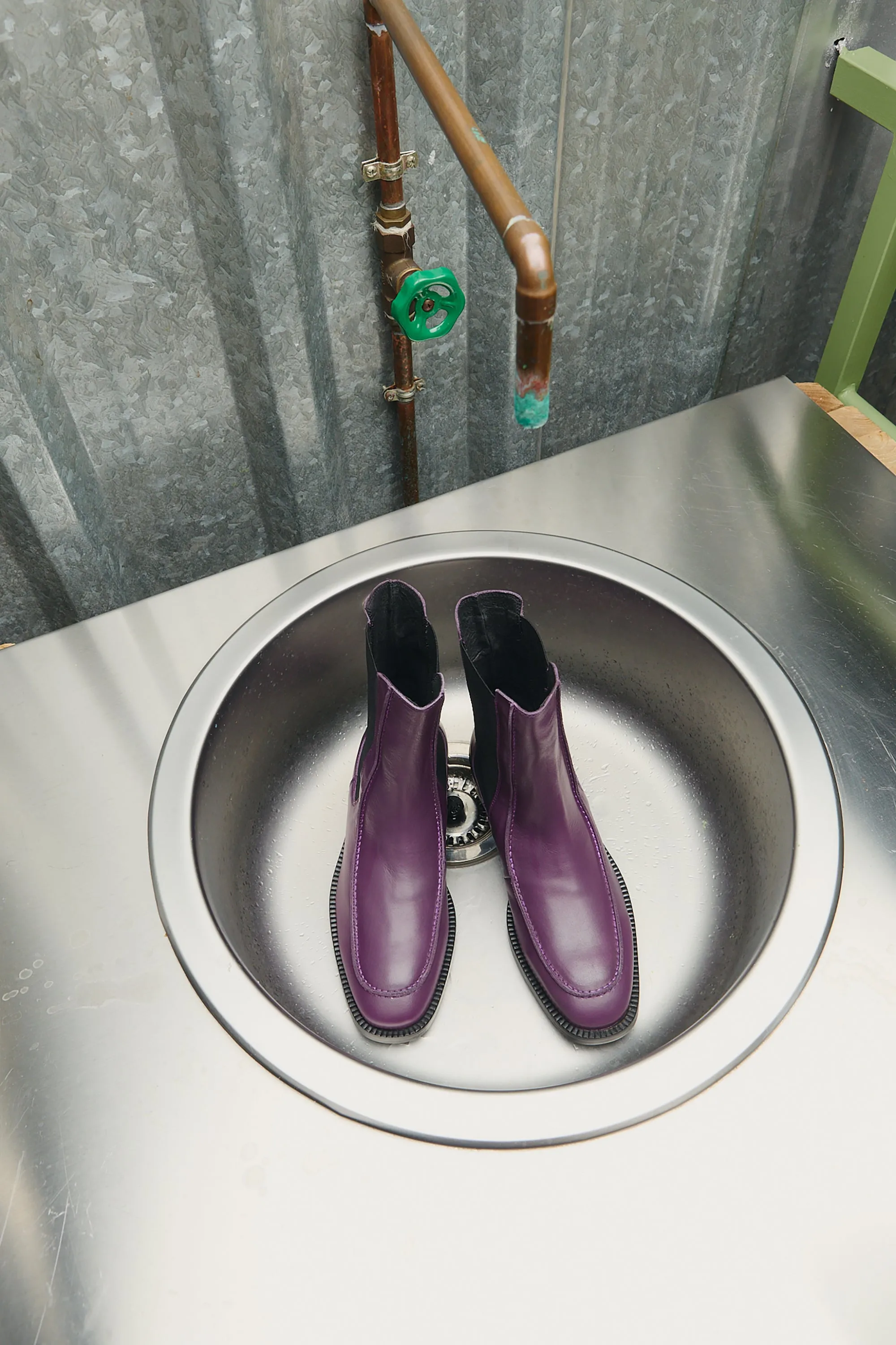 Aubergine Chelsea Boots