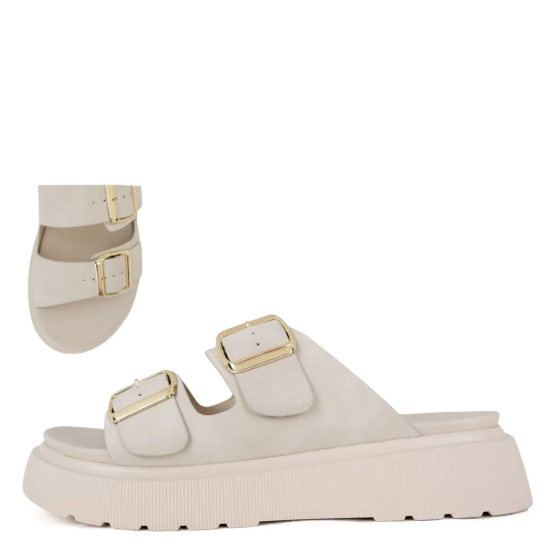 Beige Platform Sandal