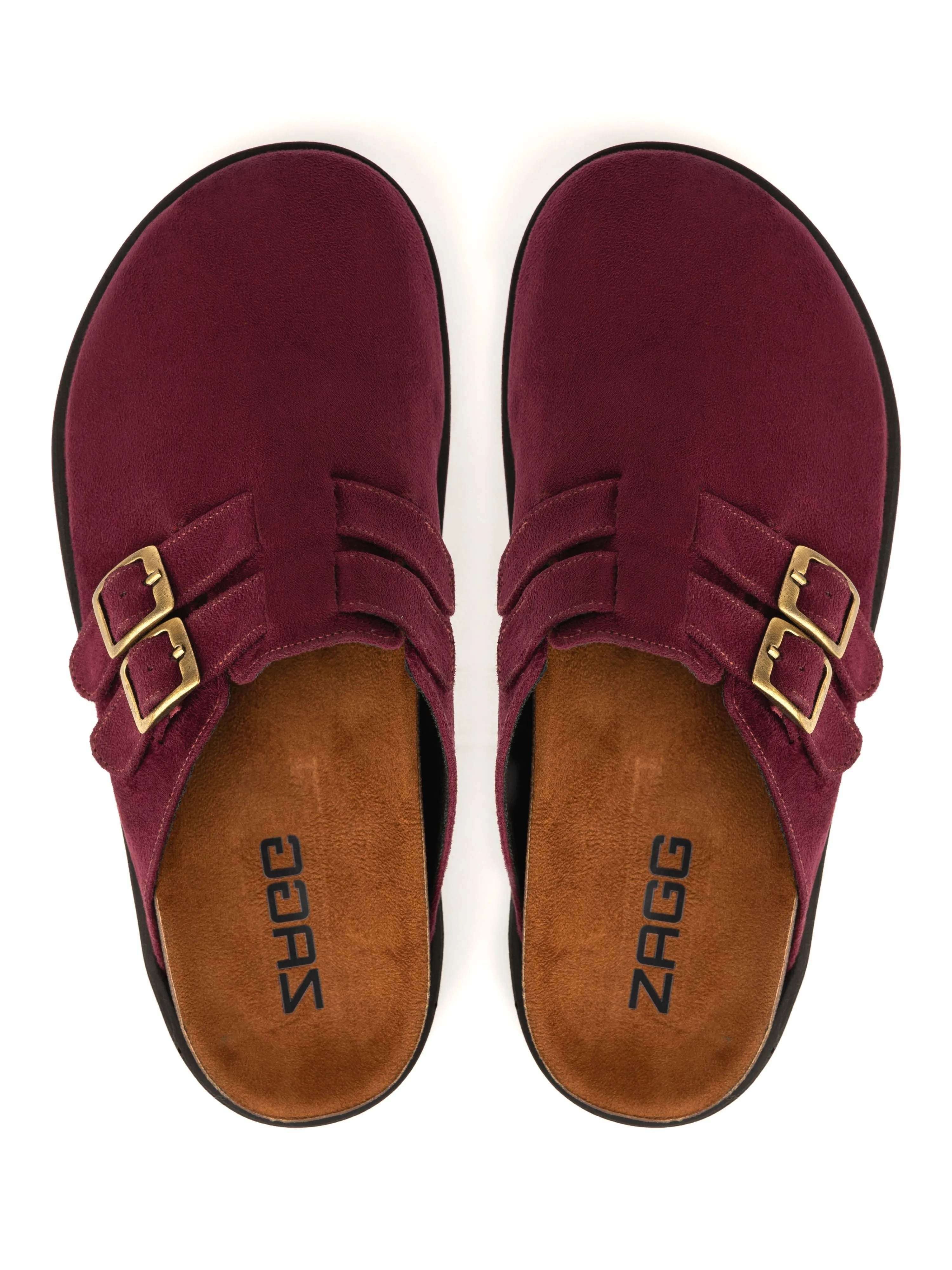 Burgundy High Clogs