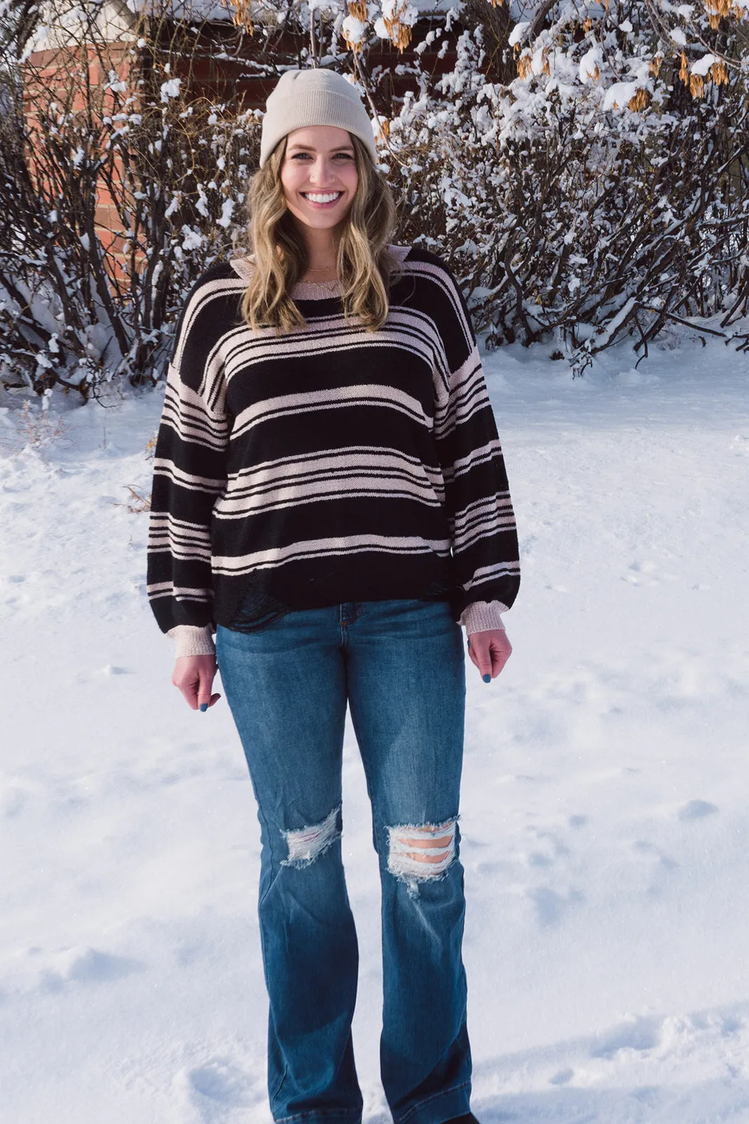 Cassidy Long Sleeve Knit Sweater