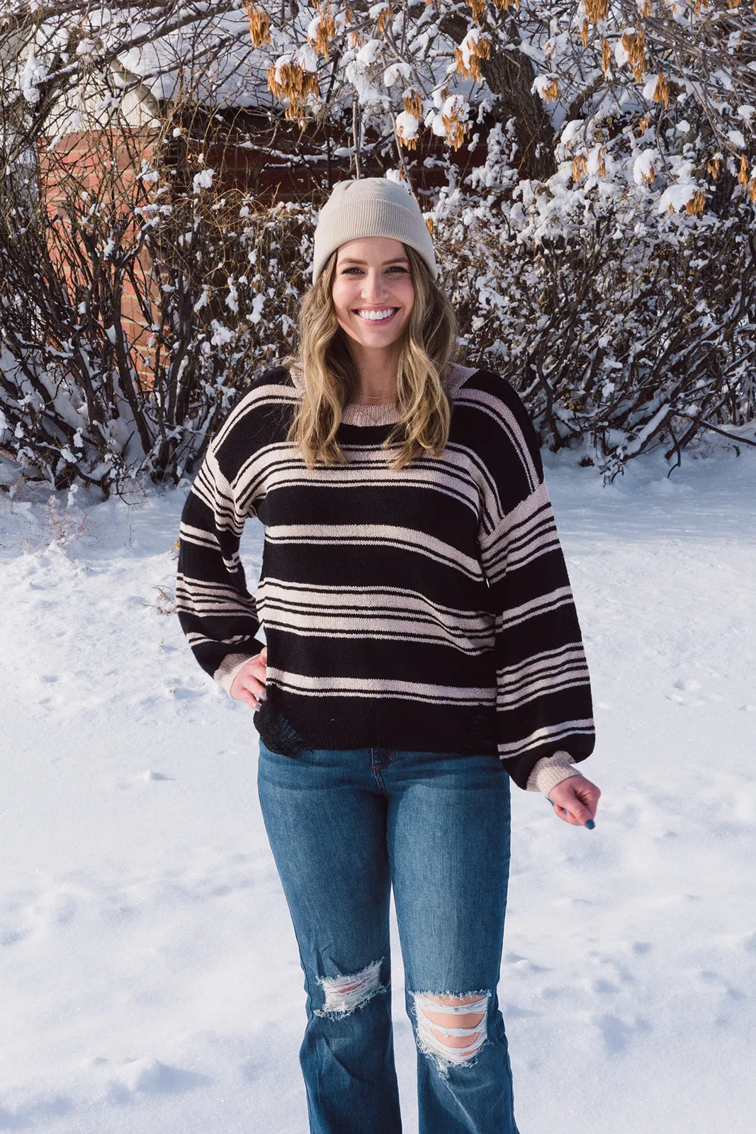 Cassidy Long Sleeve Knit Sweater