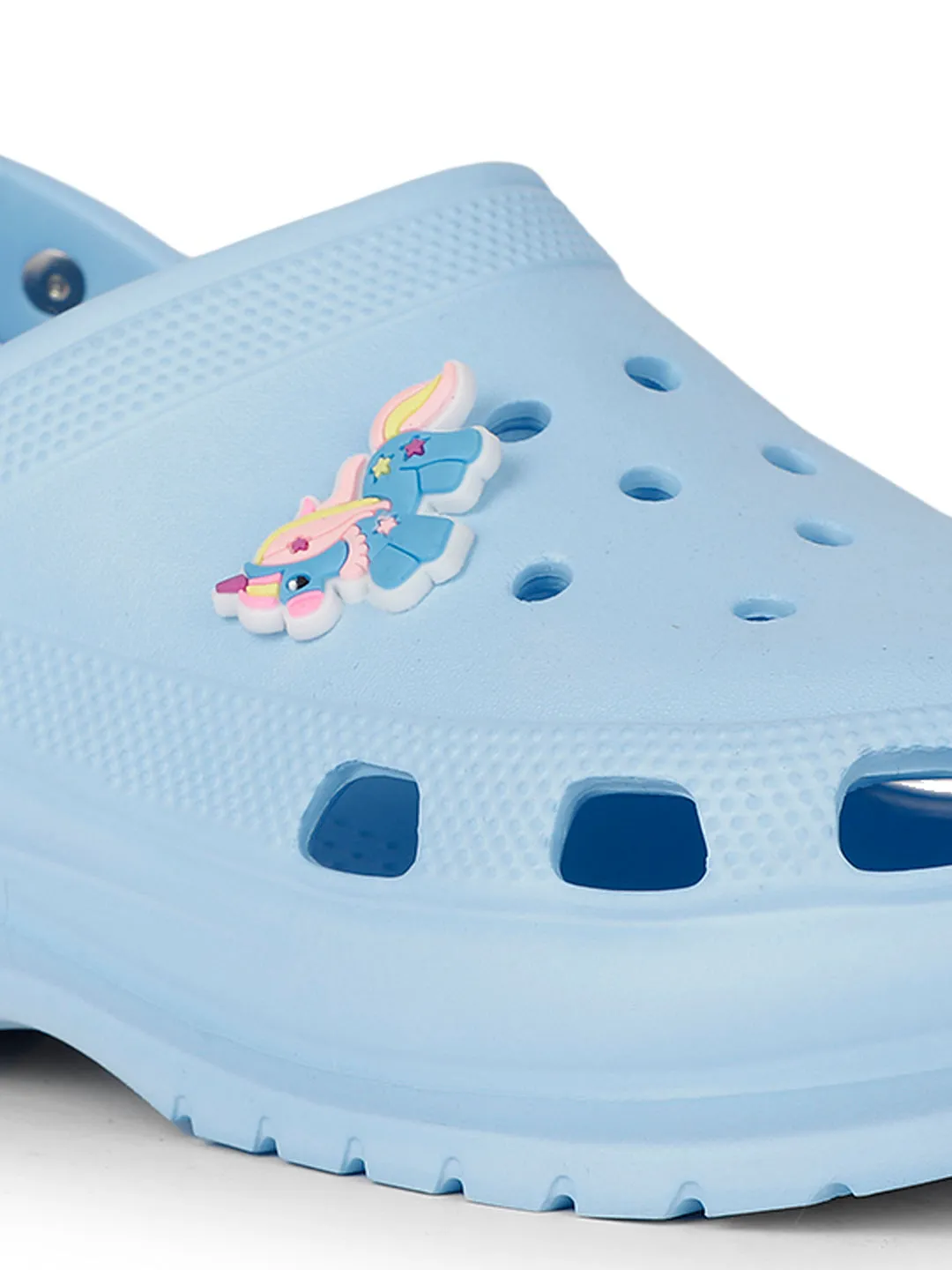 Cobb Womens Sky Blue Clogs