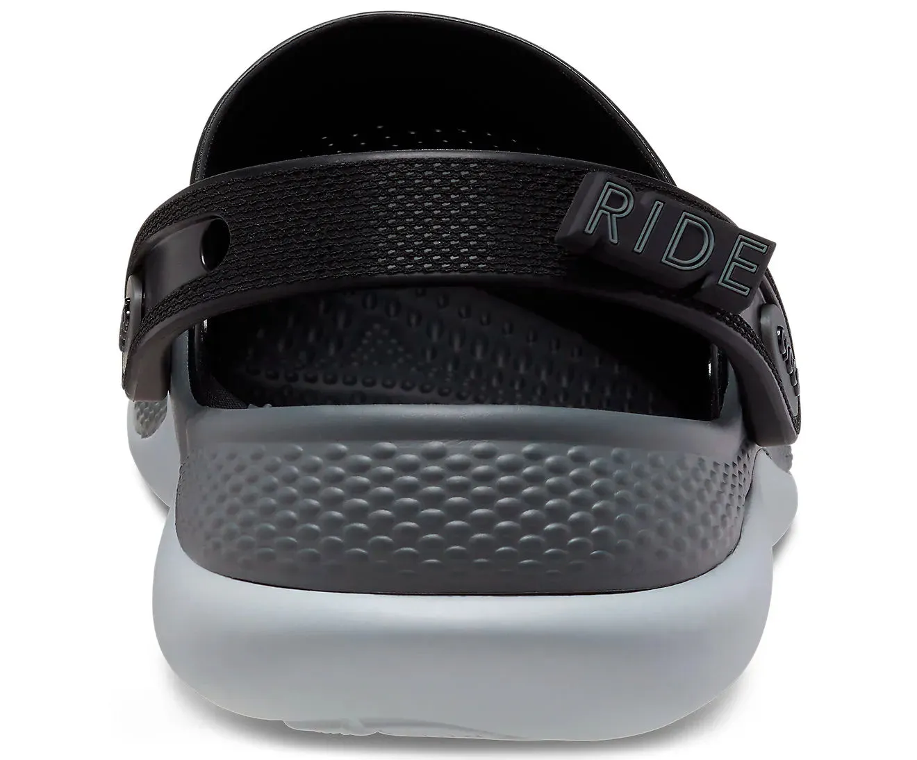 Crocs Adults Unisex LiteRide 360 Cushioned Slip On Clogs In Black/Slate Grey