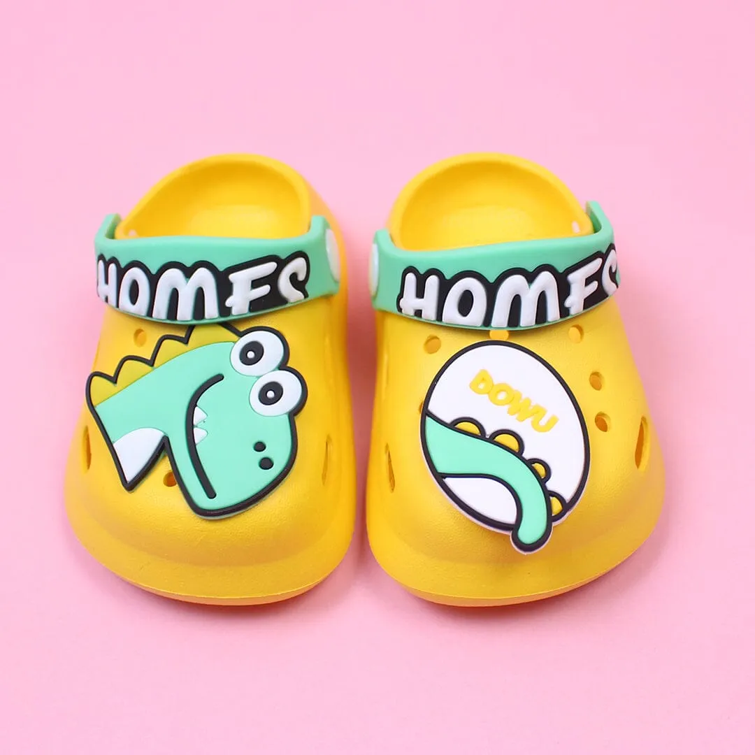 Cute Yellow Dino Clogs