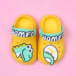 Cute Yellow Dino Clogs