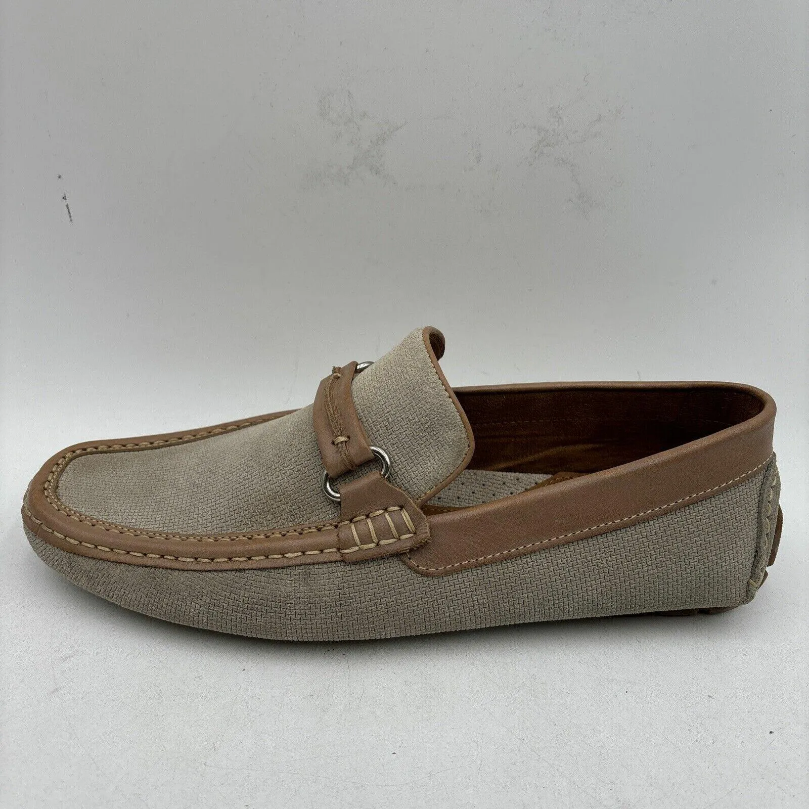 Donald Pliner DONNIEDR Leather Slip On Moccasin Driving Loafers Men’s Size 8.5M - Very Good