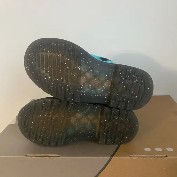 Dr. Martens 1460 Patent Blue Girls Combat Boots- SZ 9 C