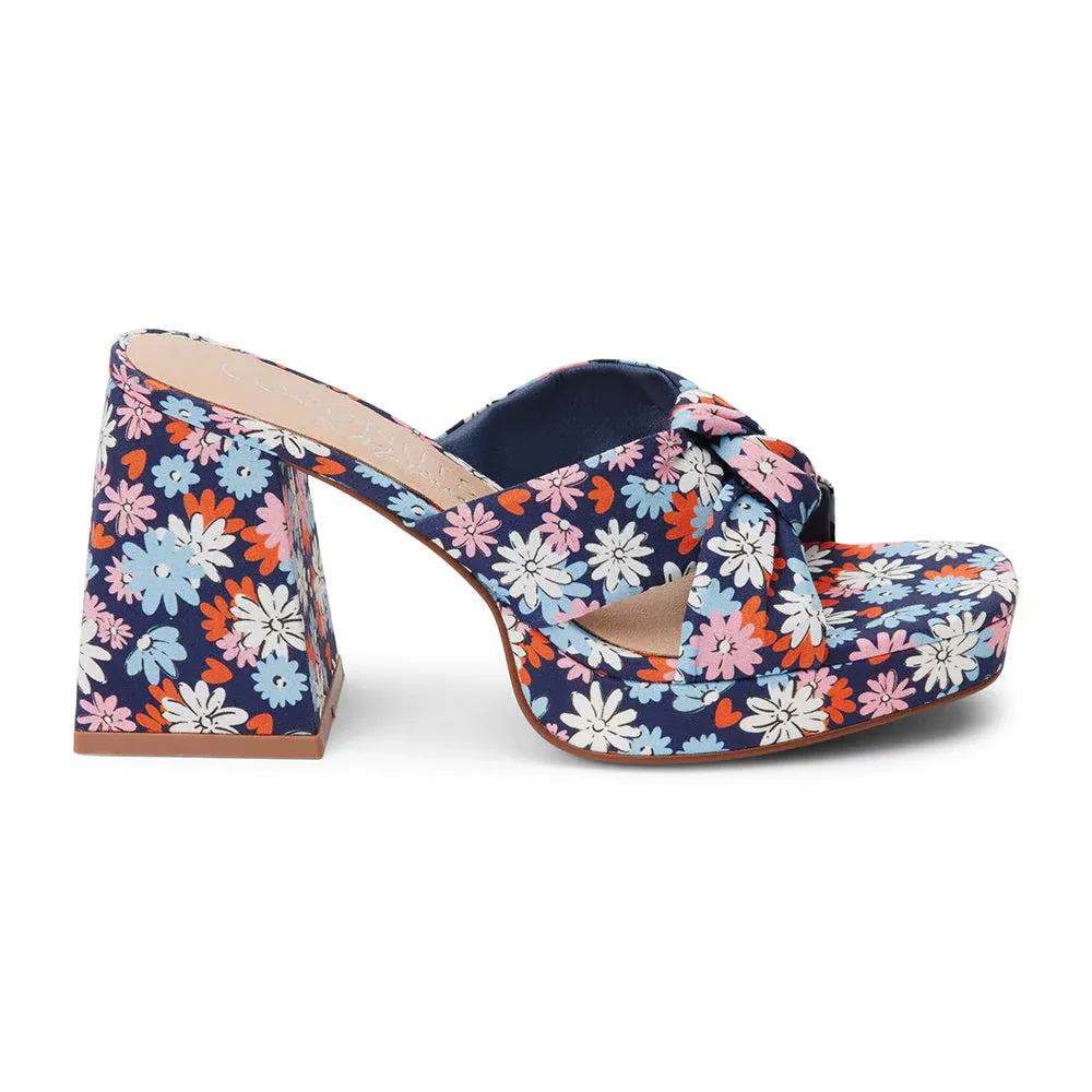 Esme Platform Heel / Navy Floral