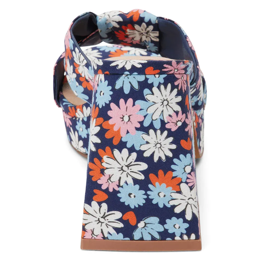 Esme Platform Heel / Navy Floral