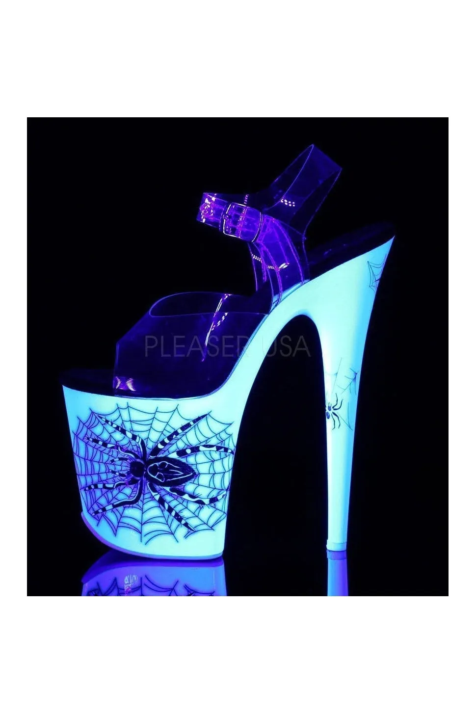 FLAMINGO-808SW Platform Sandal  | Clear Vinyl