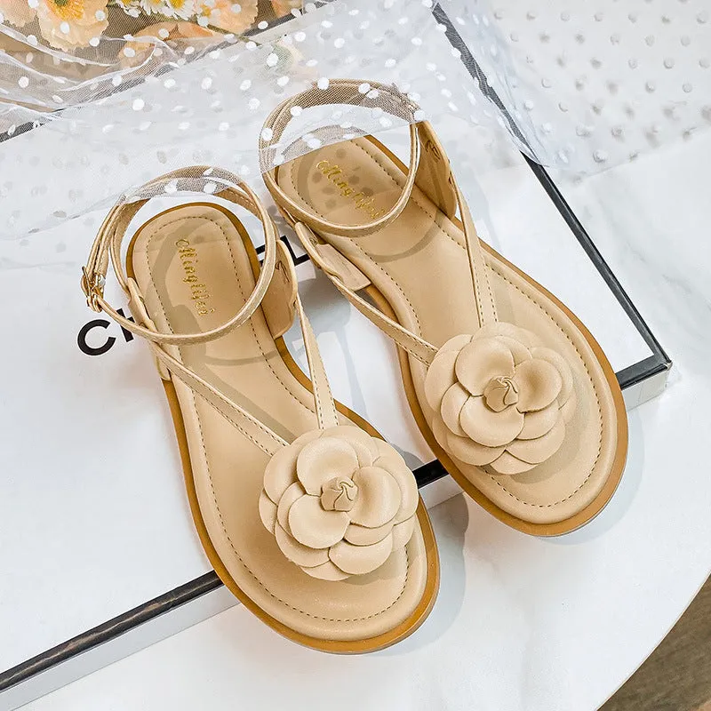 Flat Bottomed Rose Sandals