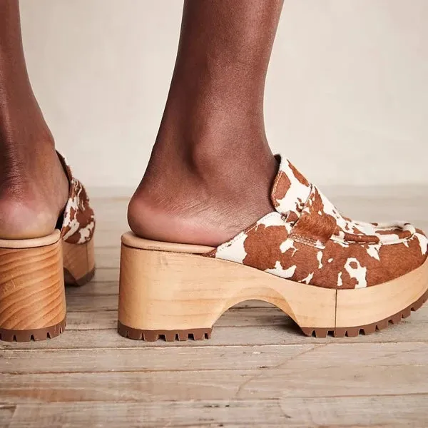 FP Corbin Hair Loafer Clog