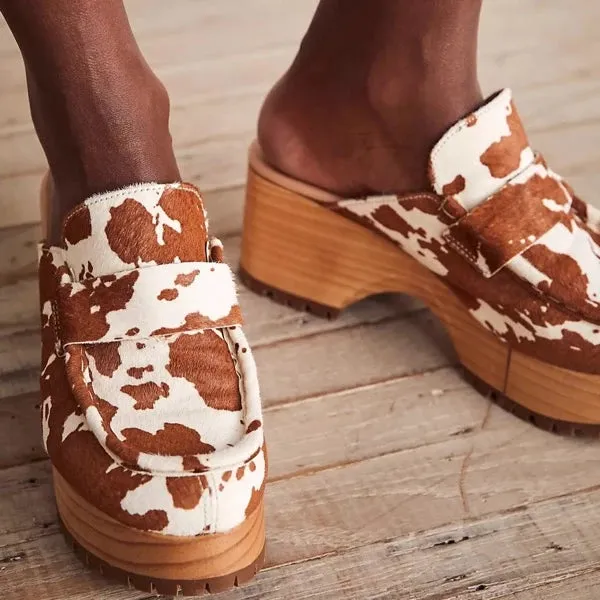 FP Corbin Hair Loafer Clog