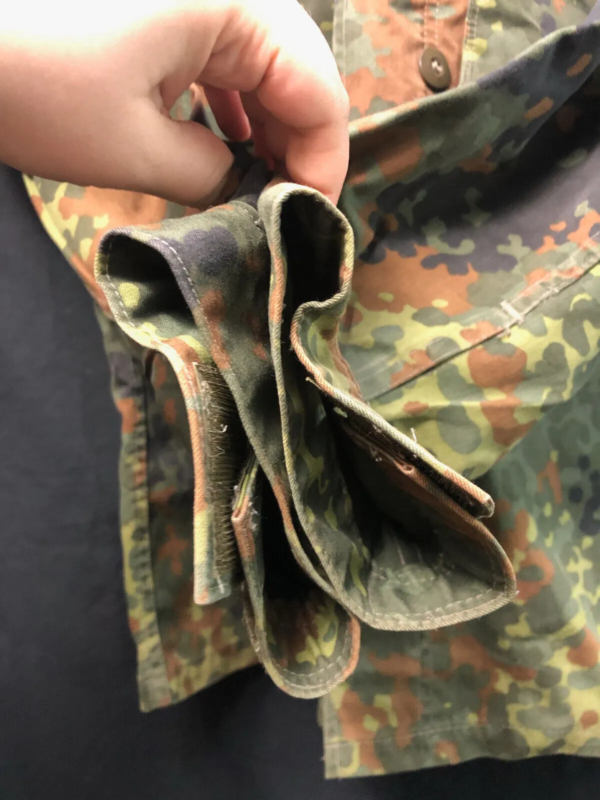 Genuine German Army Issue Flecktarn Camouflaged Combat Jacket Smock - 175/100