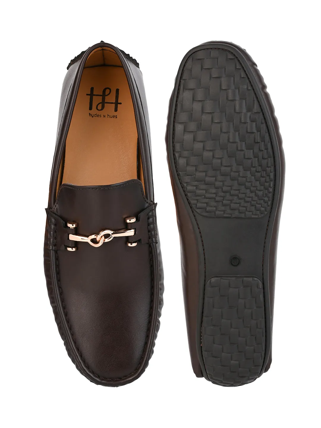 Hydes N Hues Brown Loafers for Men