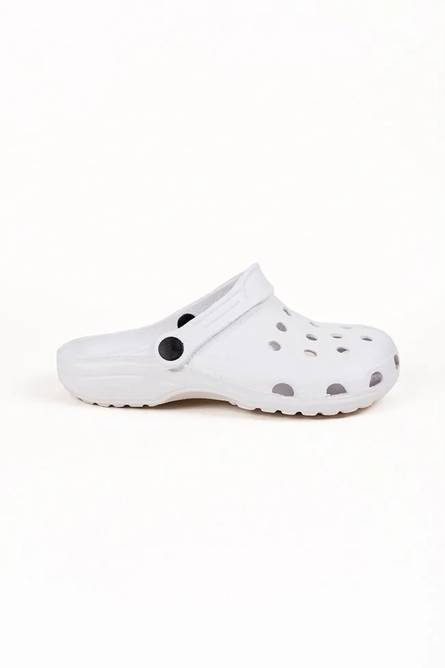 Jennifer White Clogs