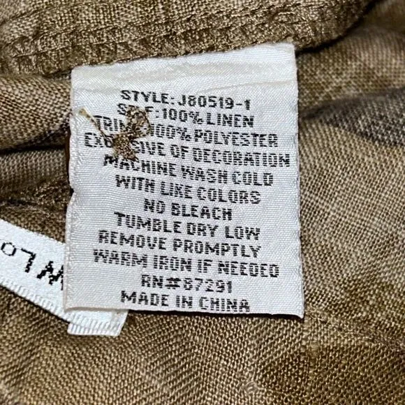 Johnny Was Burke Linen Shorts