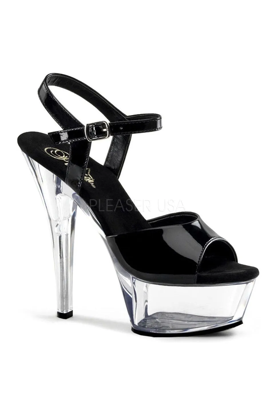 KISS-209 Platform Sandal | Black Patent