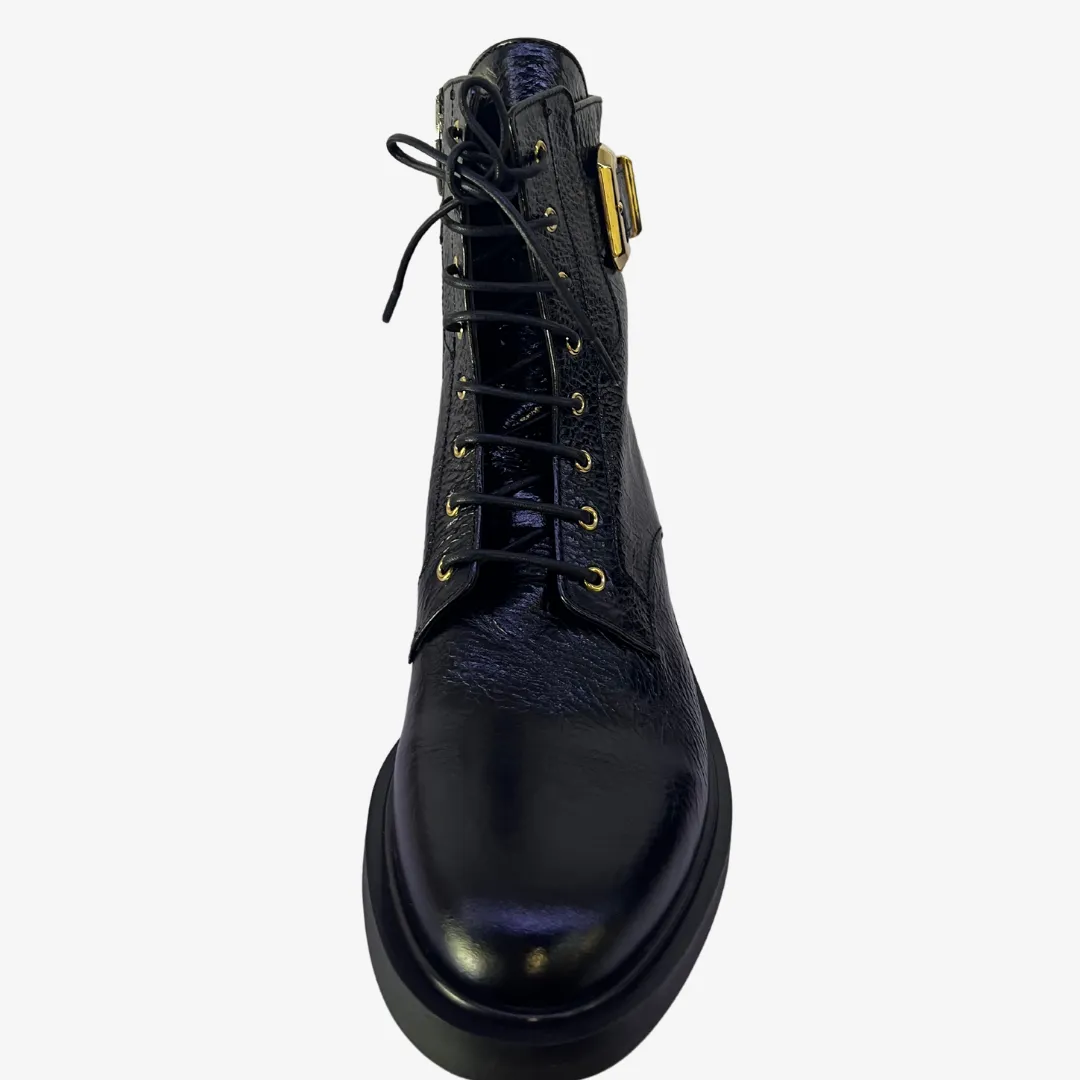 Laura Bellariva Lace Up Combat Boots