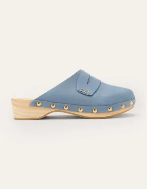 Leather Heeled Clogs-Mountain Spring