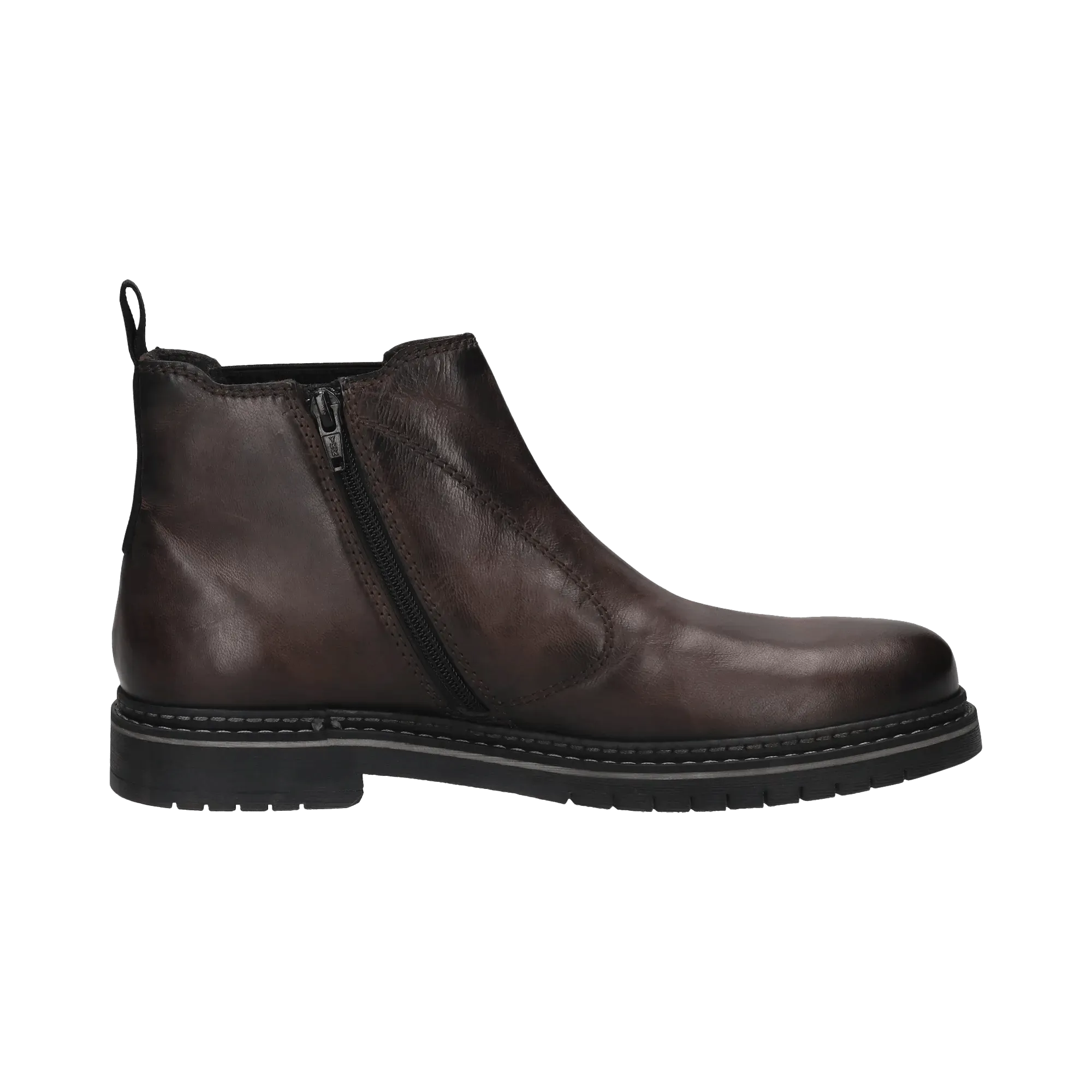 Leder Chelsea dunkelgrau