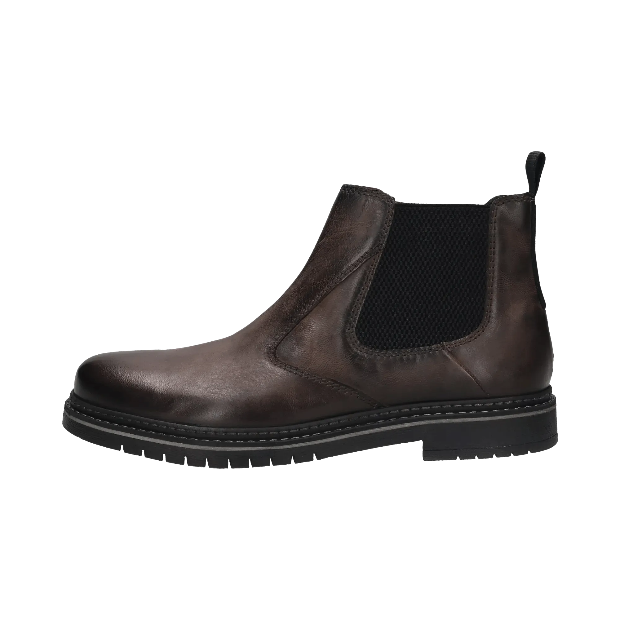 Leder Chelsea dunkelgrau