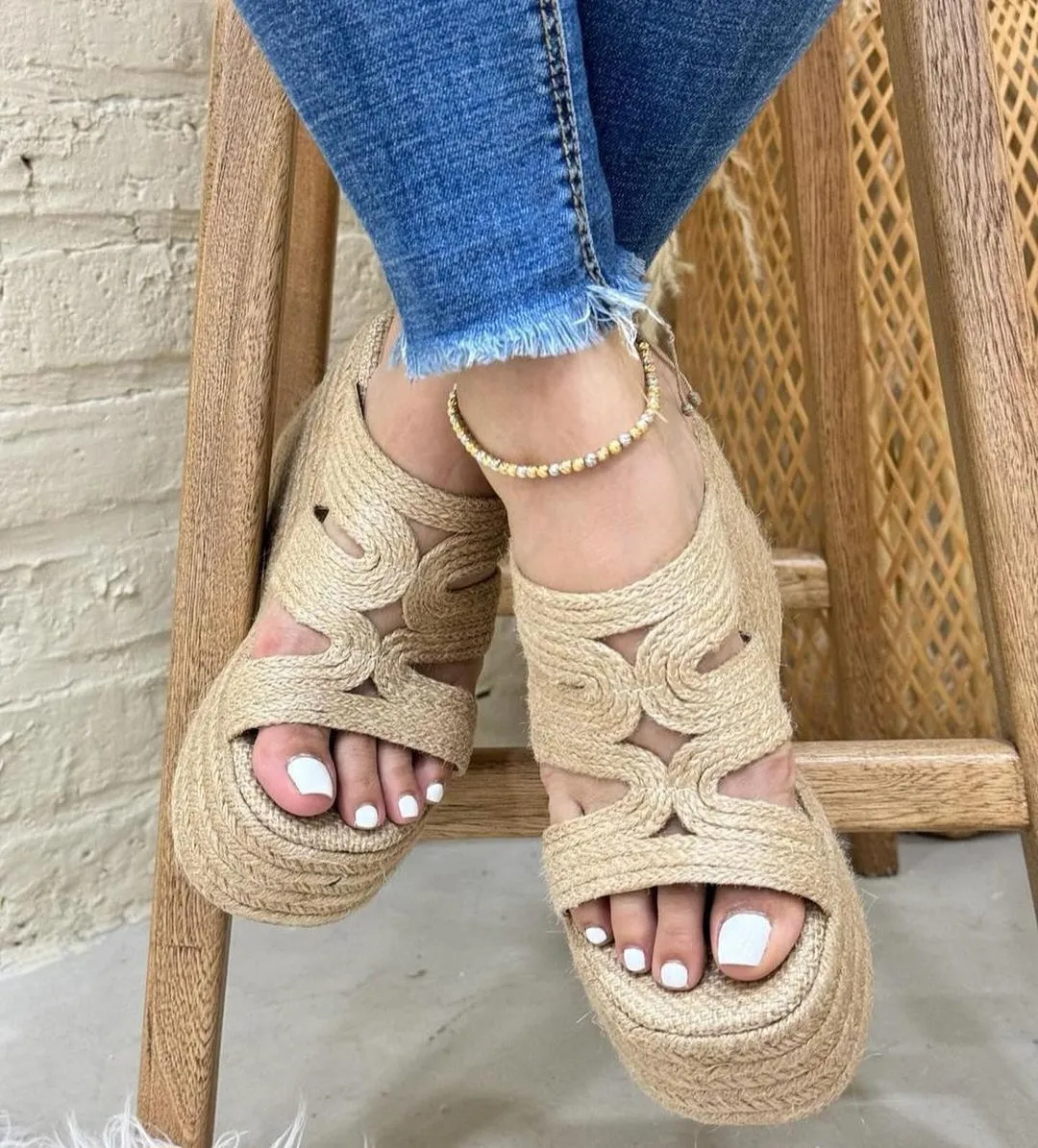 Linda Jute Espadrille Sandals