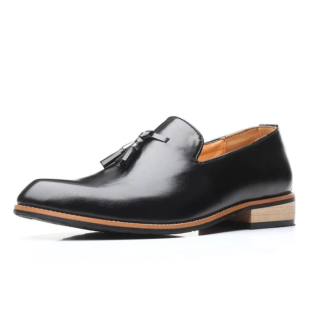 Luxury Brand PU Pointed Toe Dress Shoes
