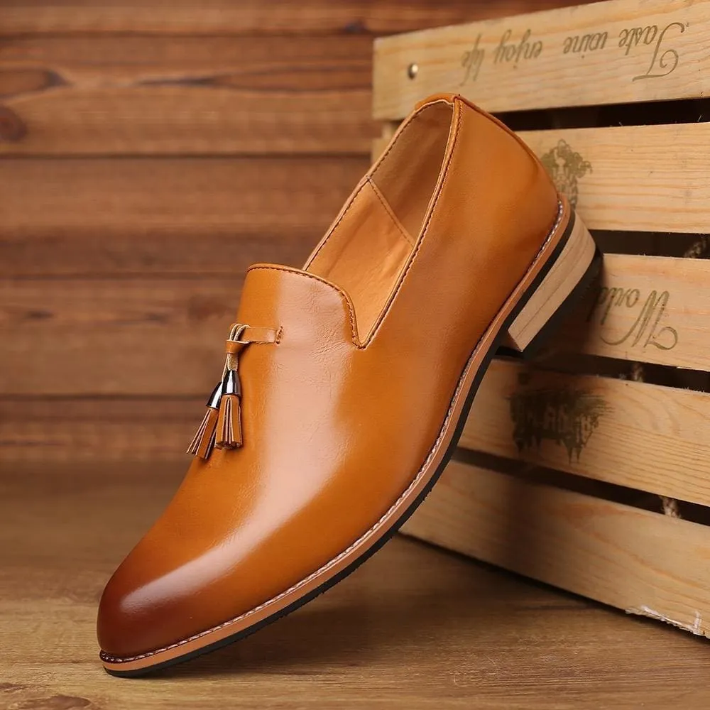 Luxury Brand PU Pointed Toe Dress Shoes
