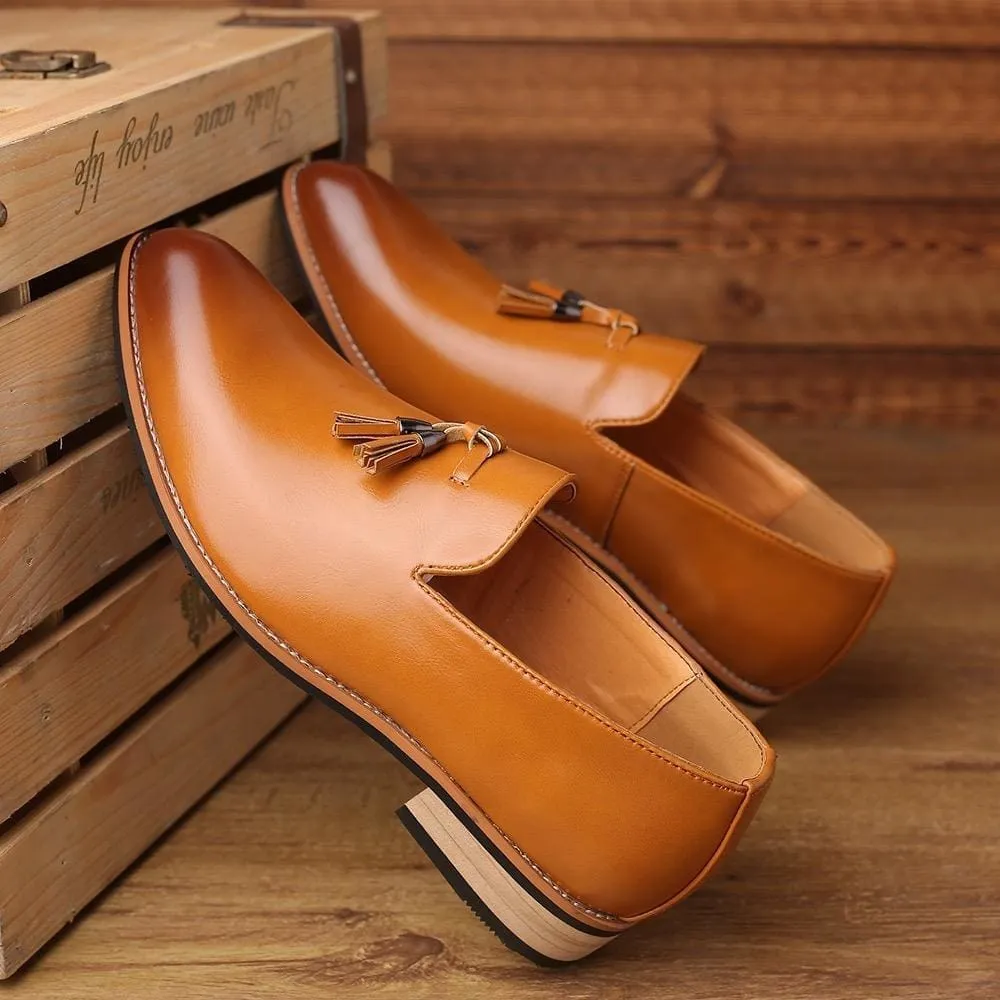 Luxury Brand PU Pointed Toe Dress Shoes