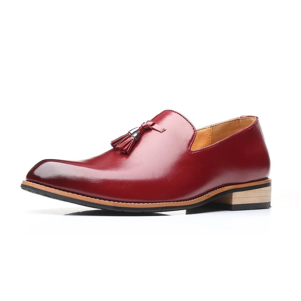 Luxury Brand PU Pointed Toe Dress Shoes
