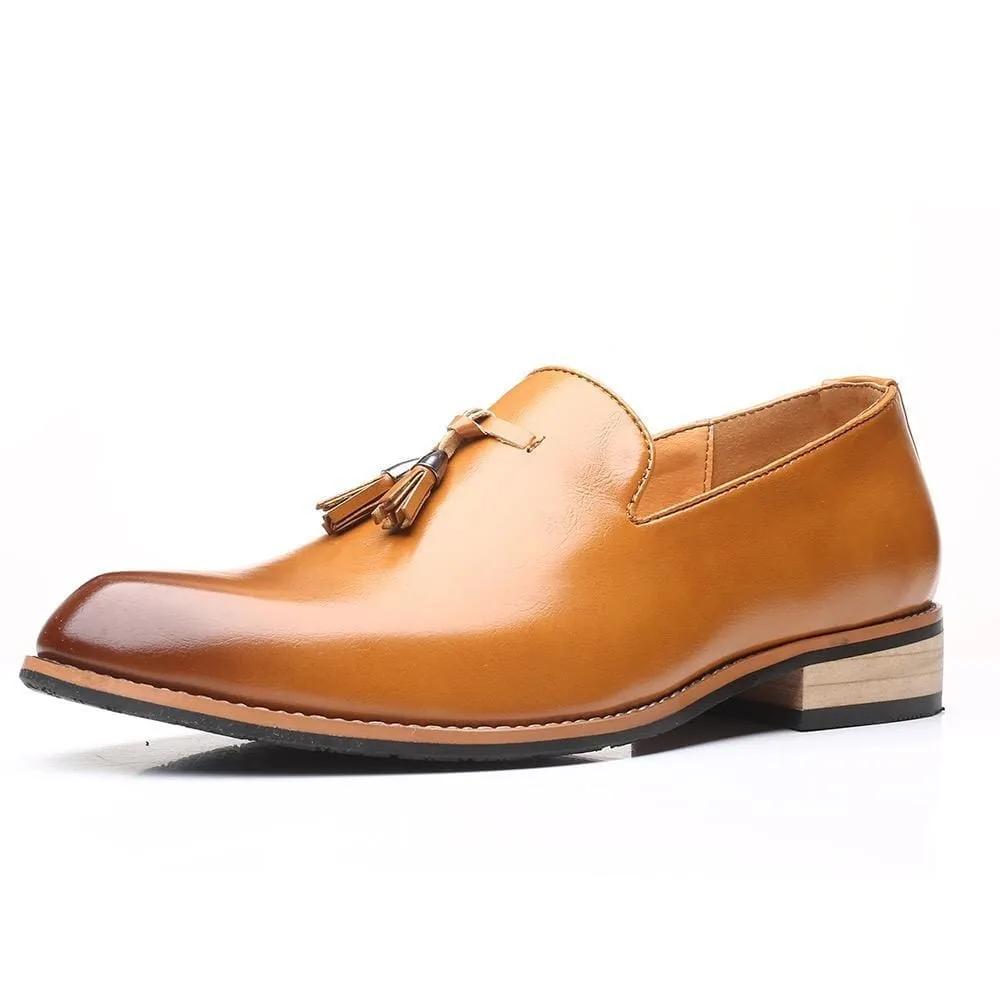 Luxury Brand PU Pointed Toe Dress Shoes