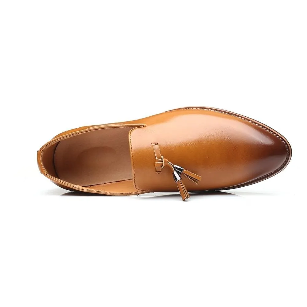 Luxury Brand PU Pointed Toe Dress Shoes