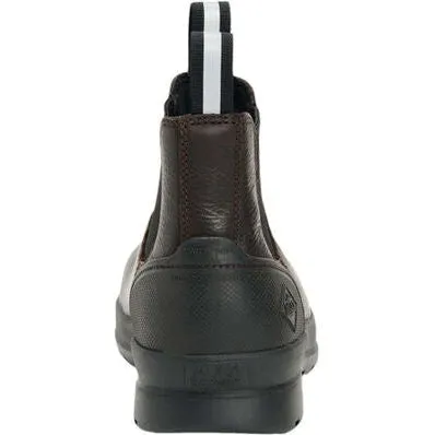 Muck Men's Chore Farm Leather Waterproof Comp Toe Work Boot - Black - CCLC-900