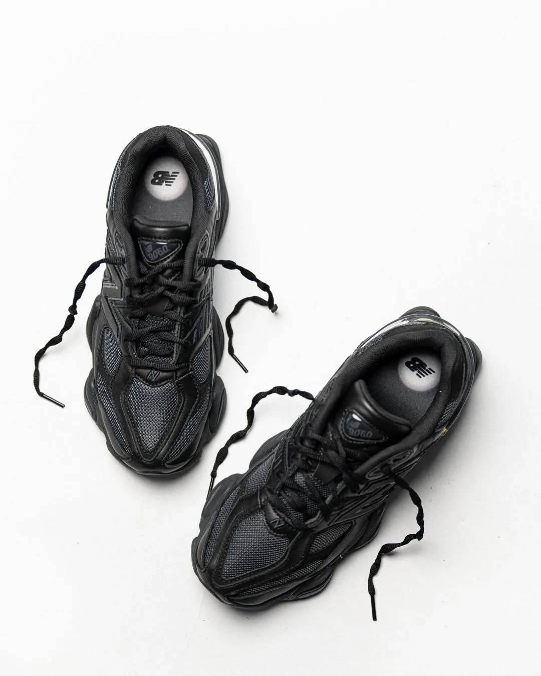 New Balance 9060 Triple Black Leather