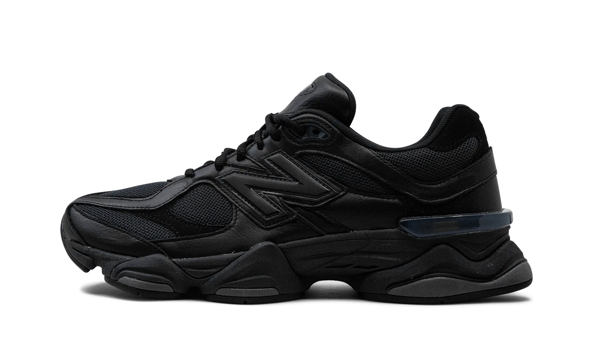 New Balance 9060 Triple Black Leather