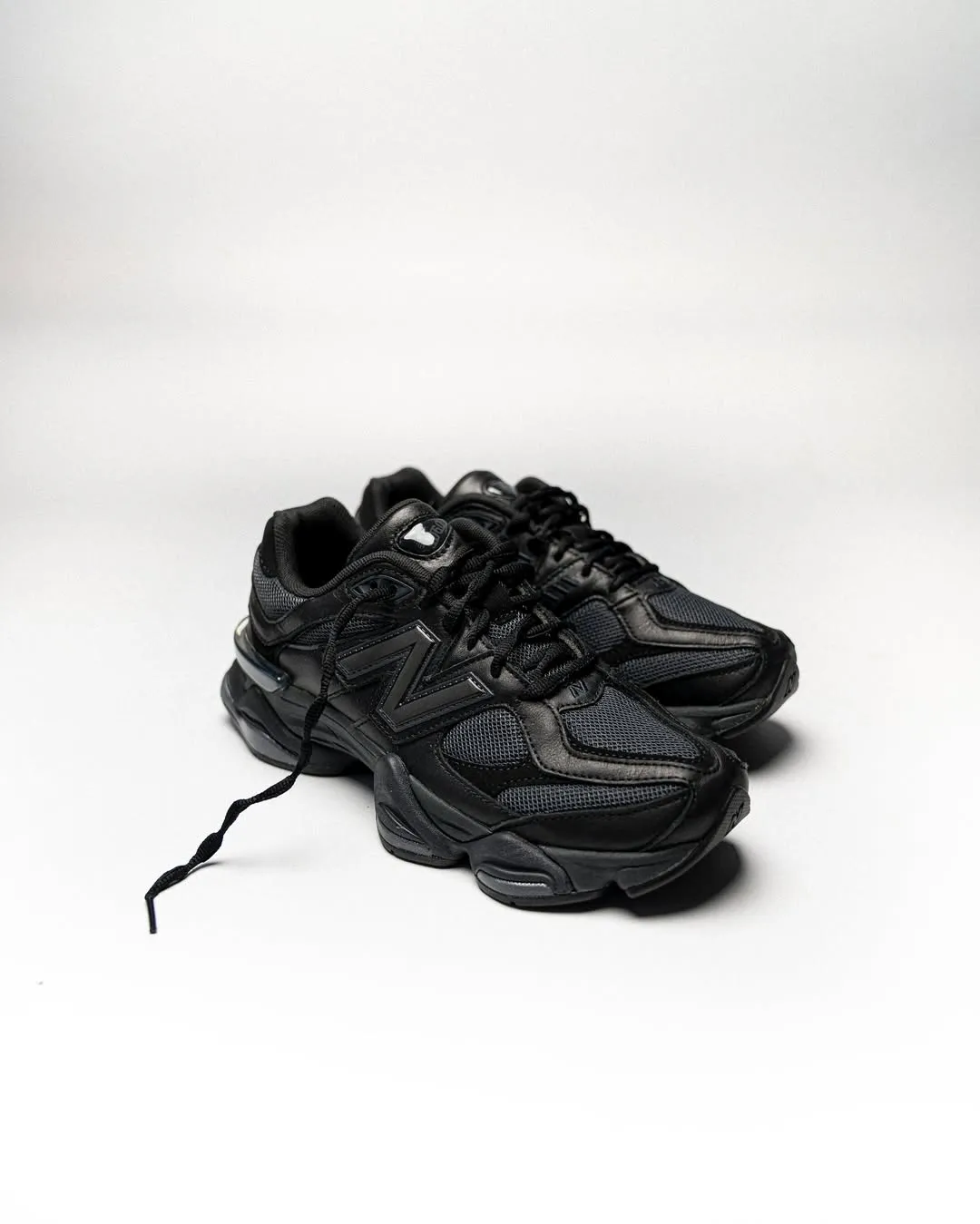 New Balance 9060 Triple Black Leather