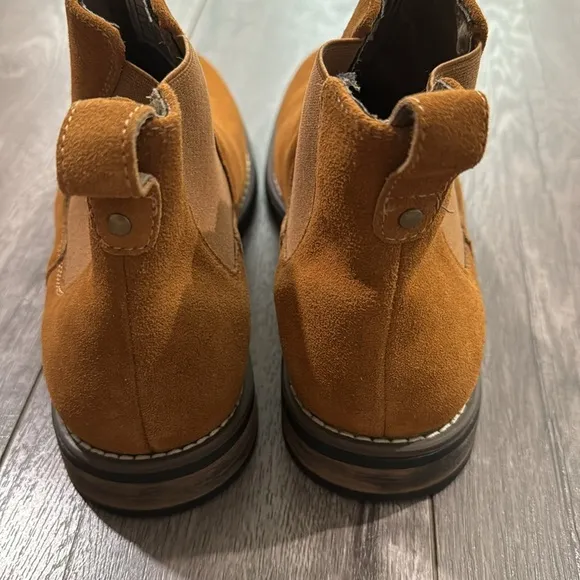 New Bruno Marc Men's Timeless Suede Leather Chelsea Boots 8