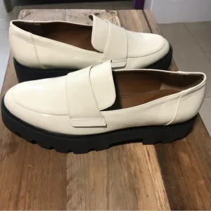 NEW WITHOUT TAGS Franco Sarto Brindy Platform Loafer Ivory/Bone Size 8.5