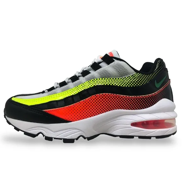 Nike Air Max 95 RF (GS) Kids/Womens Sneakers Black/Multi-Color AV5138 001 (NEW)