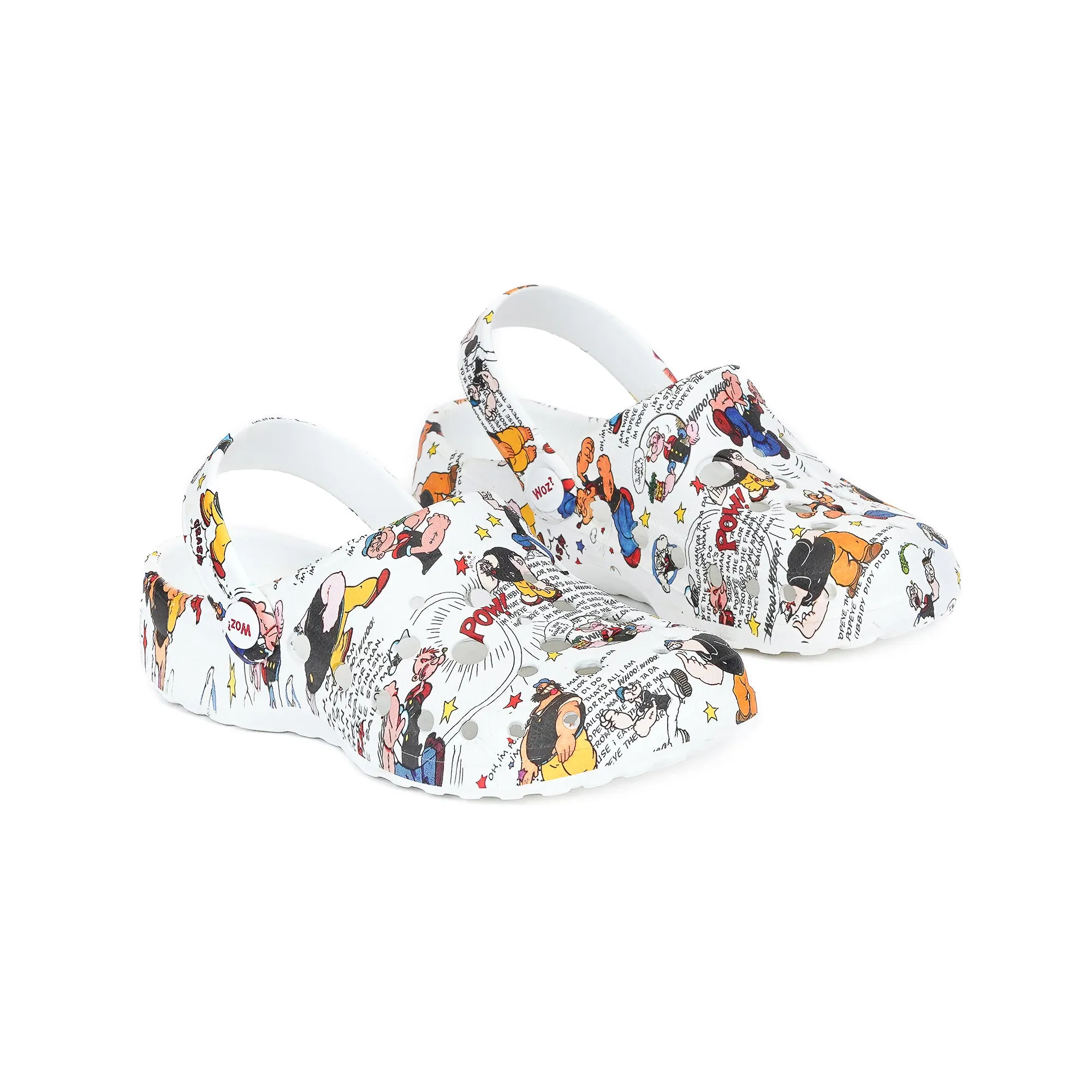 Popeye vs Brutus Print Clogs